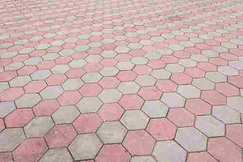 Multi Color Concrete Hexagon Interlocking Cement Paver Block