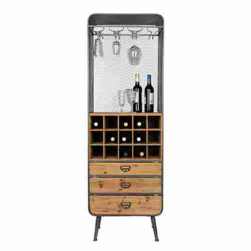 Wooden Wine Cabinet (Gold Craft)