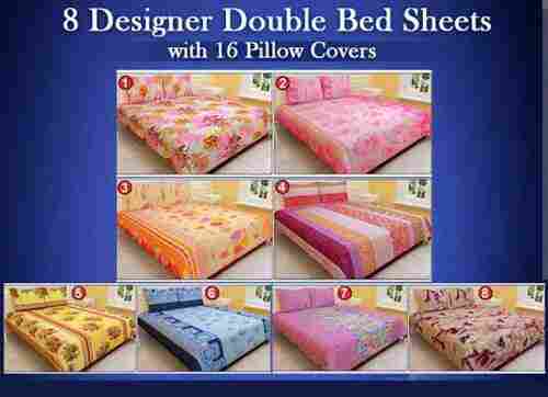 Multi Color King Size Printed Bed Sheets For Home And Hotel