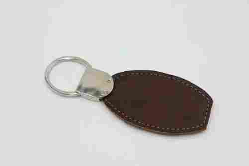 6 Inch Unisex Customized Brown Leather Keychain