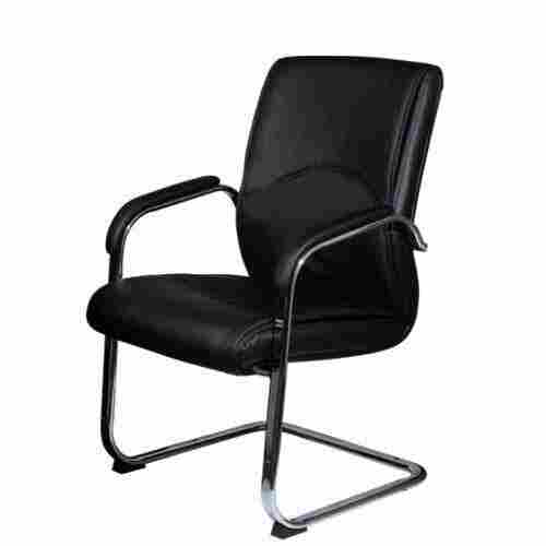 Free Stand Moveable And Portable Leather Coated Medium Back Visitor Chairs
