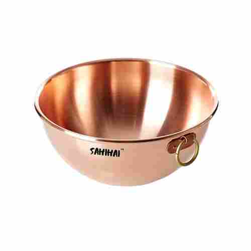 8 Inch Copper Bowl With Side Ring
