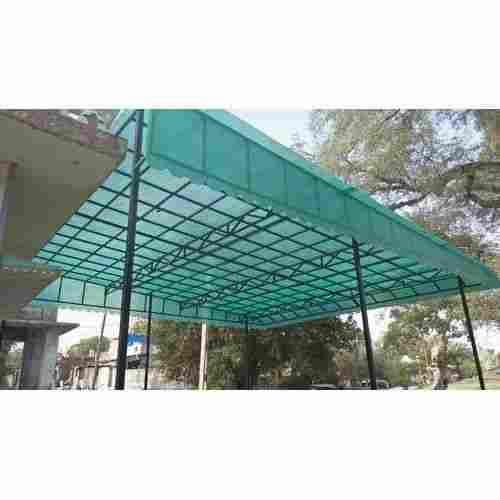 10 To 15 Feet Height Color Coated Green FRP Shed