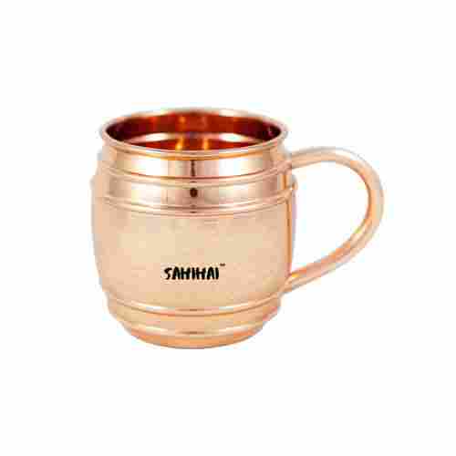 Glossy Finish Copper Barrel Mug