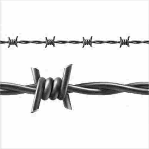 Barded Wire Fence Used In Boundary Walls