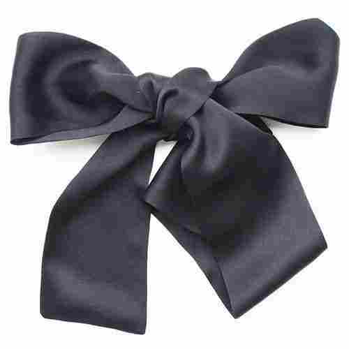 Lightweight Shrink Resistant Plain Super Soft Silk Black Ribbon For Garments Industry