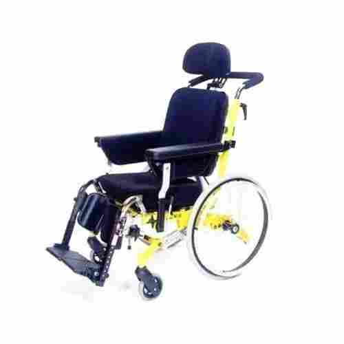 Portable And Moveable Manual Operated Wheelchair With Four Wheels