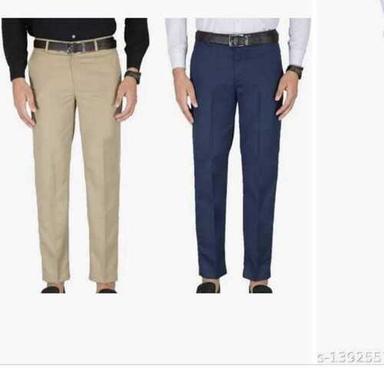 Regular Fit Plain Cotton Formal Trouser