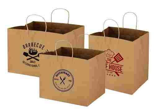 Eco Friendly Durable Plain Brown Paper Packaging Bags