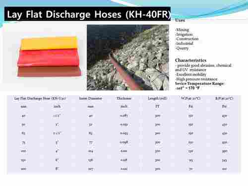 Lay Flat Discharge Hoses [KH-40FR]