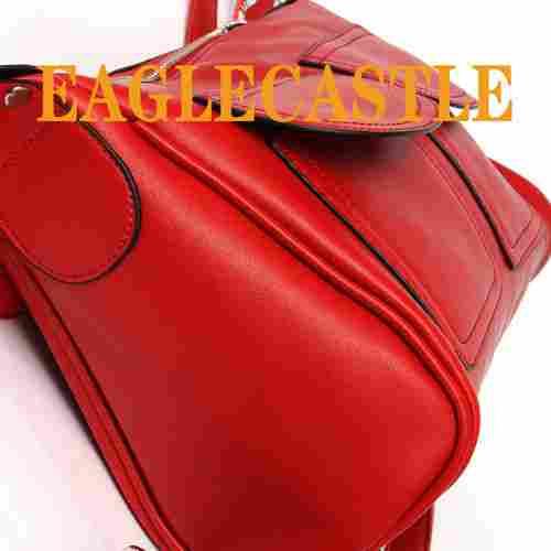 Multi-Pocket Red Color Cross Shoulder Bag For Women