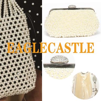 Comes In Various Colors Pearl Clutch Bag For Ladies
