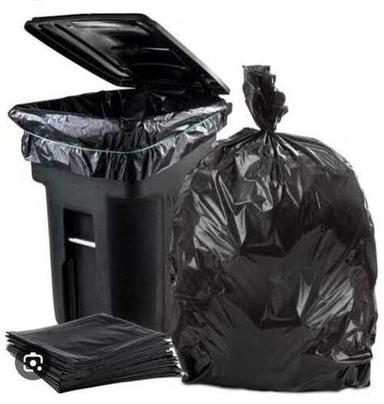 100% Recycled Water Resistant Black Plastic Garbage Bags