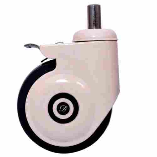 White And Black Medical PU Caster Wheel