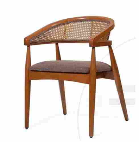 Modern Wooden Chair With High Back Arm Design