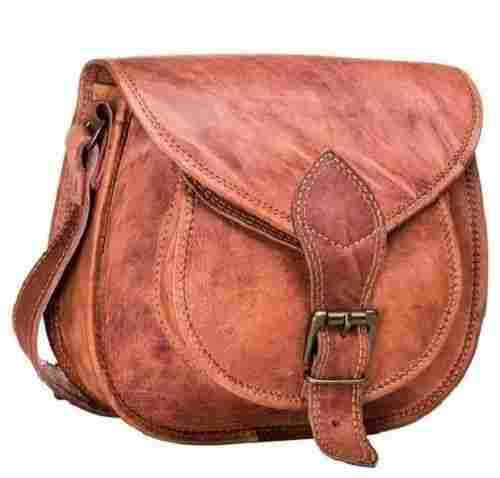 Durable Plain Genuine Leather Ladies Bags With Straps
