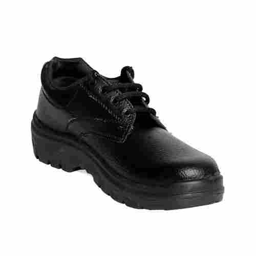 Low Ankle Black Leather Mens Safety Shoes For Industrial Use