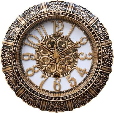 Handcrafted Wooden Classic Premium Design Antique Finish Wall Clock