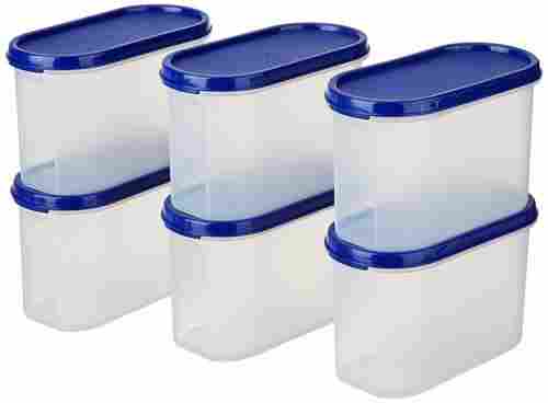 Lightweight Rectangular Leak Resistant Plastic Storage Containers For Household