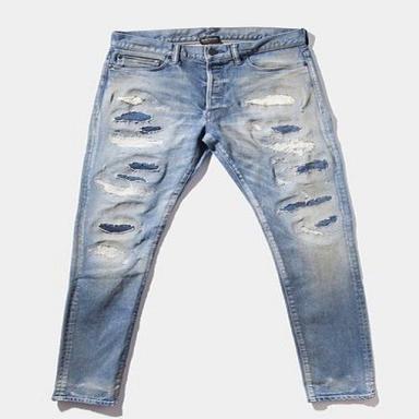 Denim Men Designer Rugged Jeans