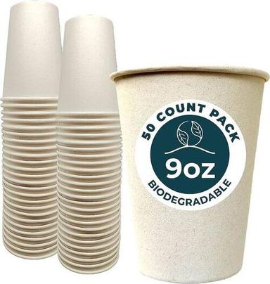 White Biodegradable Paper Cups