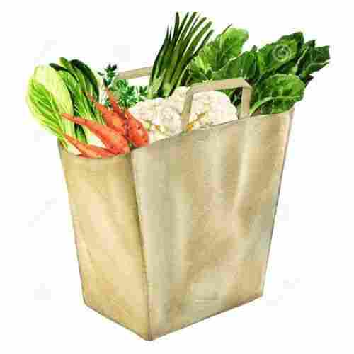 Easy To Carry Lightweight Single Compartments Reusable Plain Grocery Bags