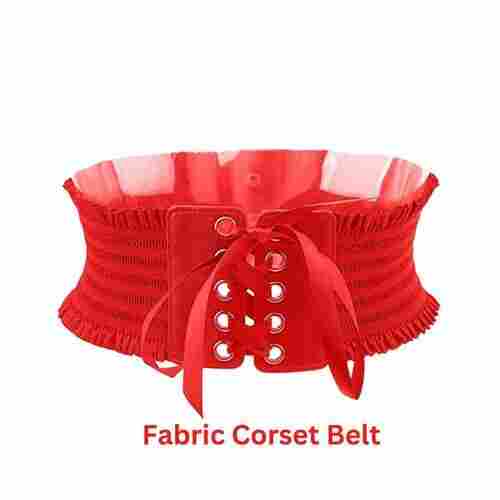 Plain Red Color Ladies Corset Belt