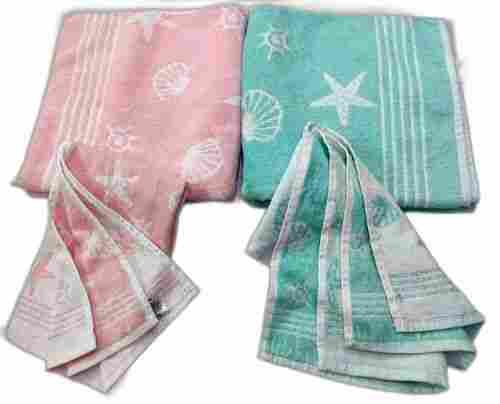 Washable Soft Multi-Color Designer Jacquard Terry Towels