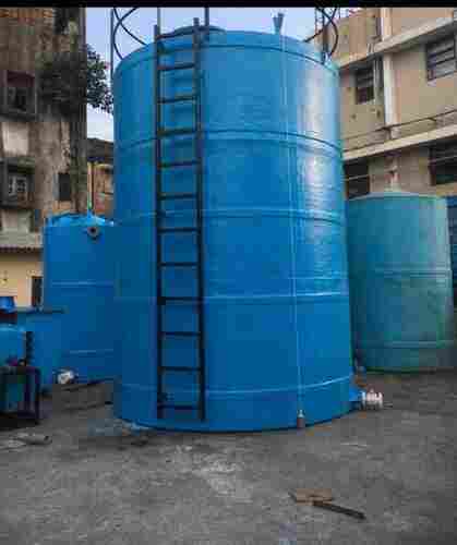 Industrial Blue Frp Chemical Storage Tanks