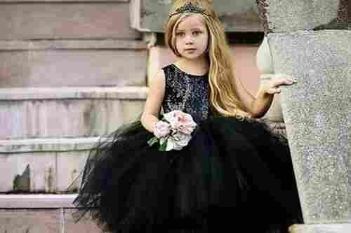 Baby Girl Black Gown