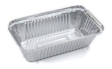 Rectangle Shape Silver Foil Container For Party And Events Use