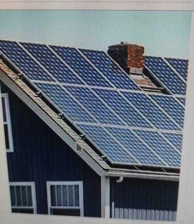 Rooftop Blue Solar Panel