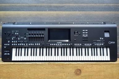 Black Yamaha Genos 76-Key Digital Arranger Keyboard