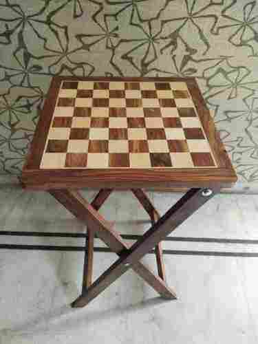 Wooden Table Chessboard