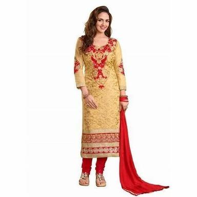 Party Wear Regular Fit 3/4th Sleeves Printed Readymade Salwar Suits for Ladies
