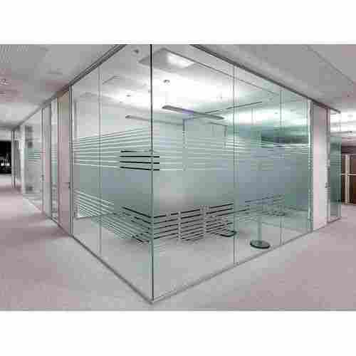 Clear Laminated Glass Partition