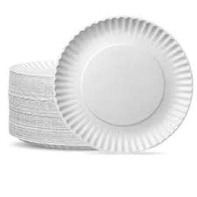 White Color Round Shape Paper Plates