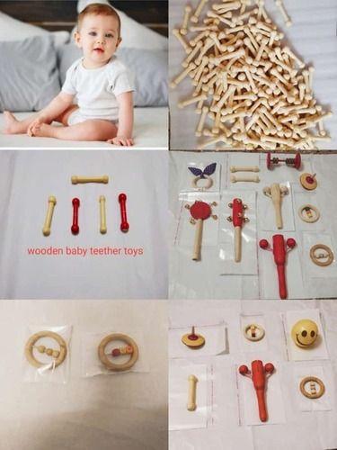 Pure Organic Wooden Teether Baby Toys