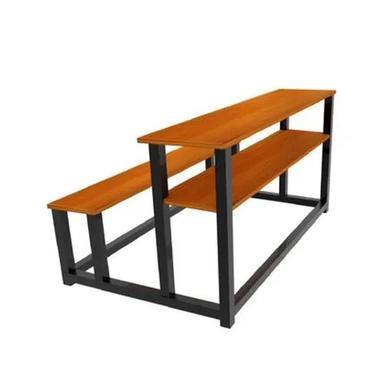 College Student Wooden And Metal Benches