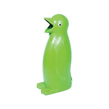 Green Floor Mounted ABS Plastic Penguin Dustbin