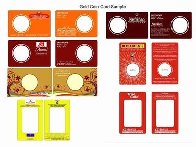 Lightweight Rectangle Shape Eco-Friendly Printed Paper Coin Packing Cards