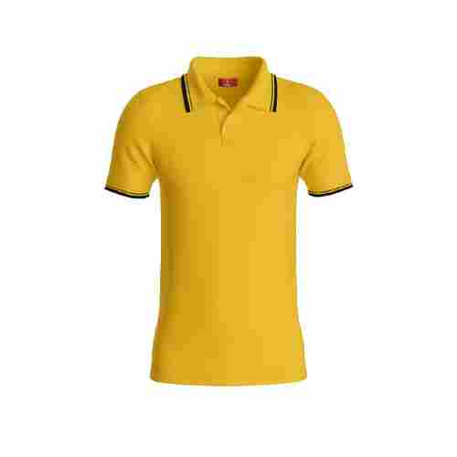 Polo Neck Half Sleeves Mens Polyester T-Shirts