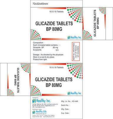 Glicazide Tablets BP 80mg, 10x10 Tablets Blister Pack