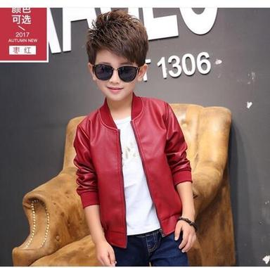 Casual Wear Designer Kids Boys Leather Jackets