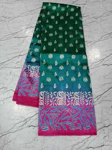 Embroidery Work Broad Border Saree