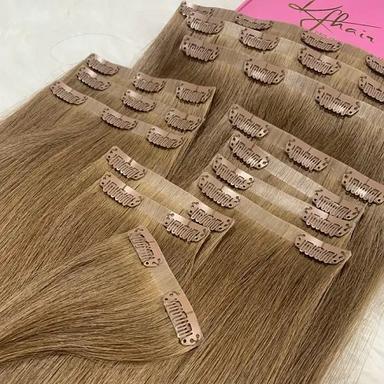 Wholesale 100% Human Vietnam Color Clip In Hair Extensions