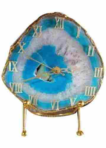Analog Agate Table Clock