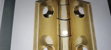 Polished Brass Door Hinges Feature Rust Proof