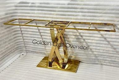Ss Gold Pvd Coated Console Table Frame High End Finish