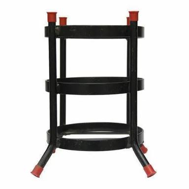 Black Color Mild Steel Material Fire Extinguisher Stand
